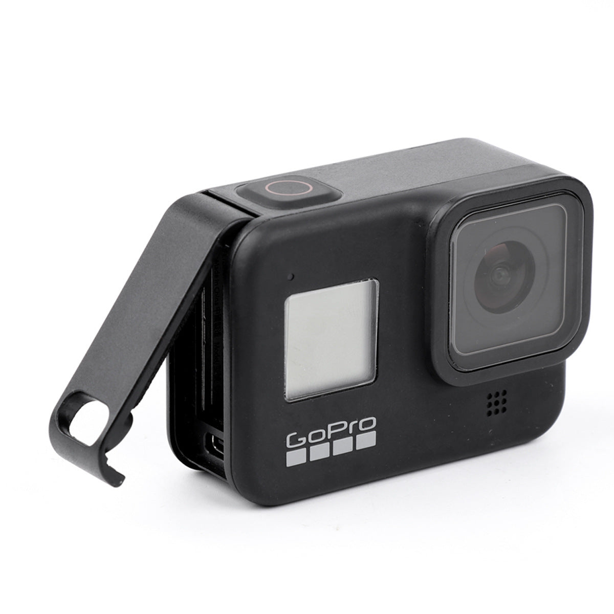 HKM-605843 GoPro Hero8 Black Side Door Battery Cover Replacement - Durable Black Plastic