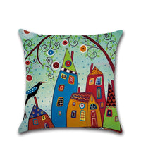HKM-605971 Hand-Painted Cotton and Linen Pillowcase for Home Decor