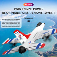 HKM-606227 3-Channel 2.4G EPP Foam RC Plane for Kids - Ready-to-Fly Outdoor Toy Glider with LED Lights