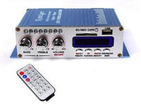 HKM-606291 Kentiger502 MP3 Amplifier with FM Radio, Adjustable Treble and Bass, Remote Control, Compatible with Various Audio Devices