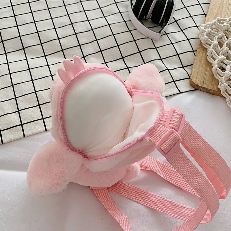 HKM-606419 Kawaii Stitch Plush Backpack Stuffed Toy for Kids – Soft Knapsack for Girls and Boys, Perfect Gift for All Ages