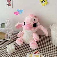 HKM-606419 Kawaii Stitch Plush Backpack Stuffed Toy for Kids – Soft Knapsack for Girls and Boys, Perfect Gift for All Ages