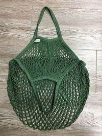 HKM-606419 Portable Pure Cotton Shopping Net Bag - Durable, Foldable & Washable for Supermarket & Home Use