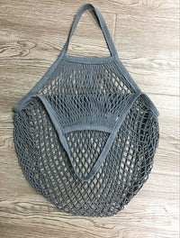 HKM-606419 Portable Pure Cotton Shopping Net Bag - Durable, Foldable & Washable for Supermarket & Home Use