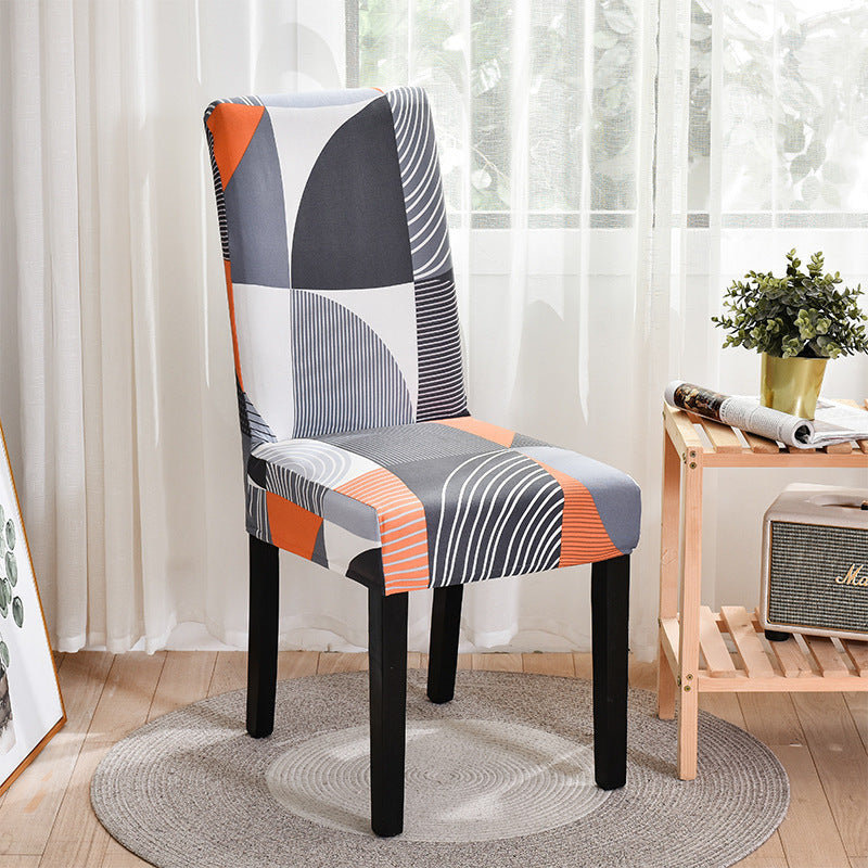 HKM-606483 Elastic Anti-Fouling Chair Cushion for Hotel and Home Use - Modern Polyester Cover