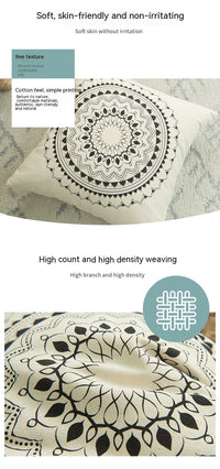HKM-606547 Geometric Minimalist Square Cushion Covers in Various Designs and Sizes
