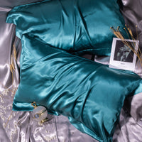 HKM-606739 Double-Sided Mulberry Silk Pillowcase - Solid Color, Various Sizes and Shades Available