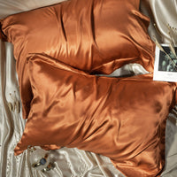 HKM-606739 Double-Sided Mulberry Silk Pillowcase - Solid Color, Various Sizes and Shades Available