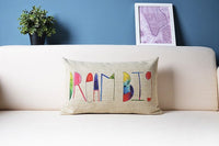 HKM-606803 Plaid Linen Rectangular Pillow Cover, 30x50cm, PPCotton Filler, Multiple Colors Available