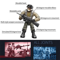 HKM-607315 Heavy Tank Building Block Set with Military Figures - Educational Construction Toy for Ages 6 and Up