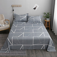 HKM-607507 Washed Cotton Bed Sheets for Student Hostels in Multiple Sizes