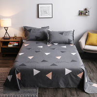 HKM-607507 Washed Cotton Bed Sheets for Student Hostels in Multiple Sizes