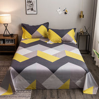 HKM-607507 Washed Cotton Bed Sheets for Student Hostels in Multiple Sizes