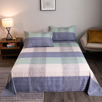 HKM-607507 Washed Cotton Bed Sheets for Student Hostels in Multiple Sizes