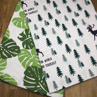 HKM-607571 Animal Print Terylene Canvas Linen Fabric - 10m Roll, 55% Linen, 45% Cotton, 150cm Wide