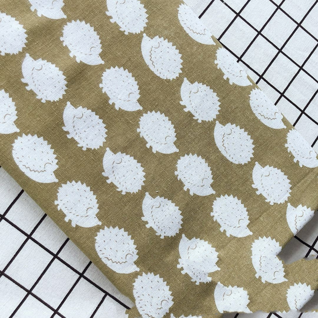 HKM-607571 Animal Print Terylene Canvas Linen Fabric - 10m Roll, 55% Linen, 45% Cotton, 150cm Wide