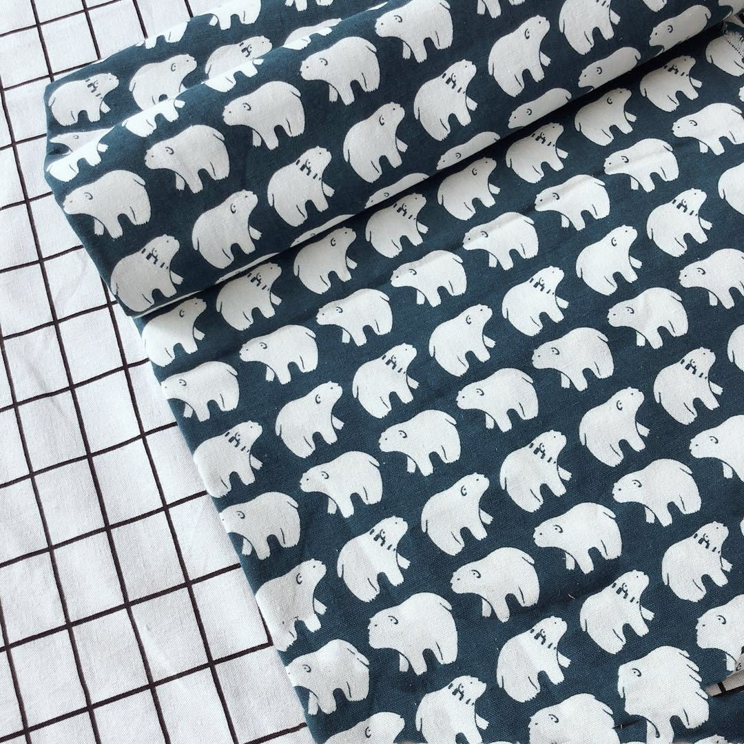 HKM-607571 Animal Print Terylene Canvas Linen Fabric - 10m Roll, 55% Linen, 45% Cotton, 150cm Wide
