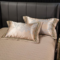 HKM-607571 Cotton Satin Jacquard Pillowcase Set - 2 Pieces, 48cm x 74cm