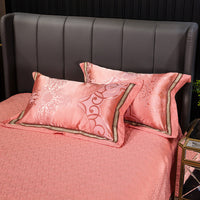HKM-607571 Cotton Satin Jacquard Pillowcase Set - 2 Pieces, 48cm x 74cm