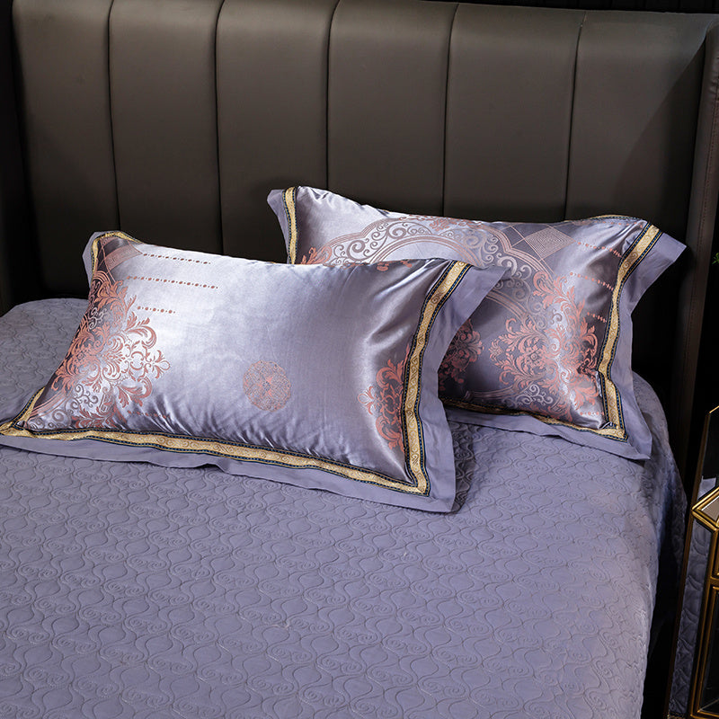HKM-607571 Cotton Satin Jacquard Pillowcase Set - 2 Pieces, 48cm x 74cm
