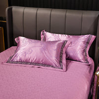 HKM-607571 Cotton Satin Jacquard Pillowcase Set - 2 Pieces, 48cm x 74cm