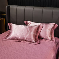 HKM-607571 Cotton Satin Jacquard Pillowcase Set - 2 Pieces, 48cm x 74cm