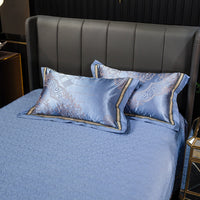 HKM-607571 Cotton Satin Jacquard Pillowcase Set - 2 Pieces, 48cm x 74cm