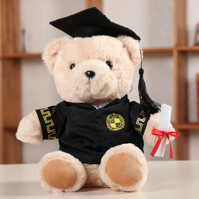 KTX-607571 Custom Graduation Teddy Bear Plush Toy - 25cm Soft Stuffed Animal for Kids