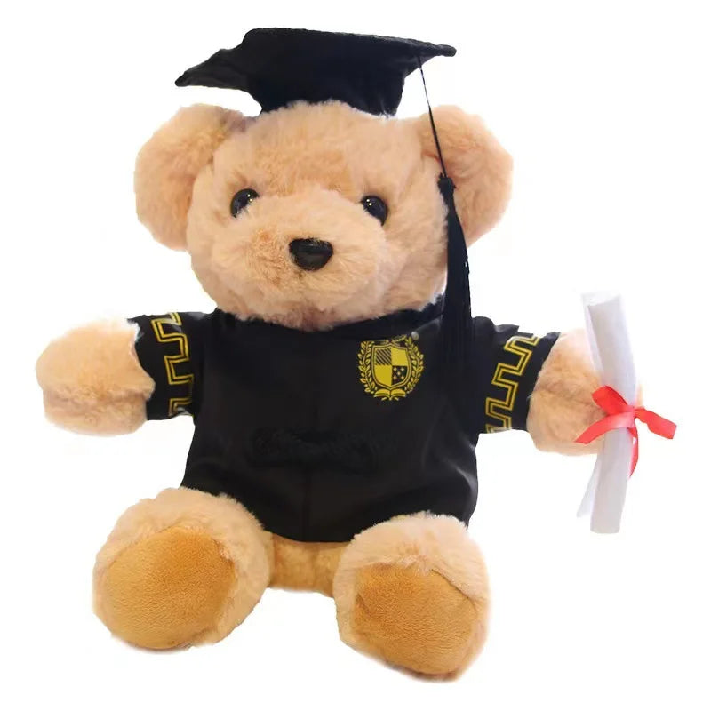 KTX-607571 Custom Graduation Teddy Bear Plush Toy - 25cm Soft Stuffed Animal for Kids