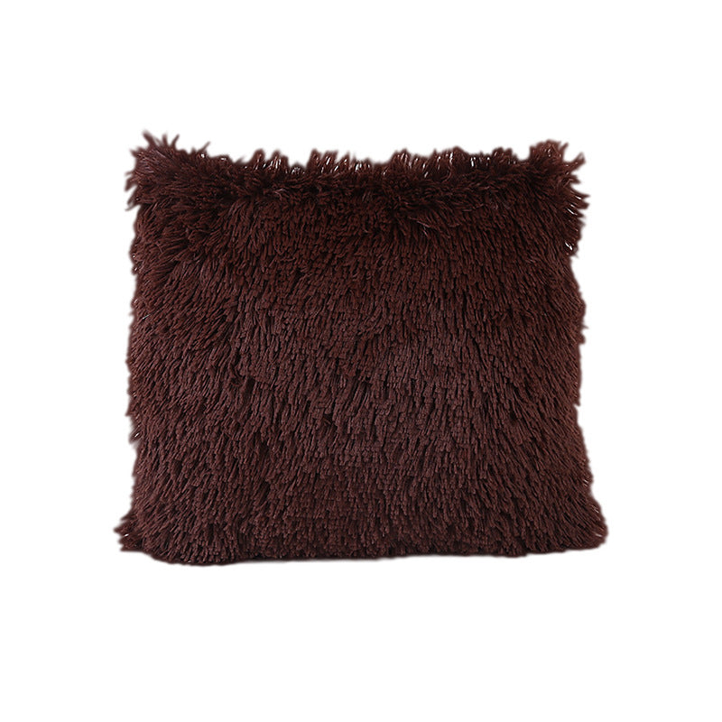 HKM-607699 Solid Color Sea Velvet Cushion Cover for Living Room and Bedroom, 43x43cm