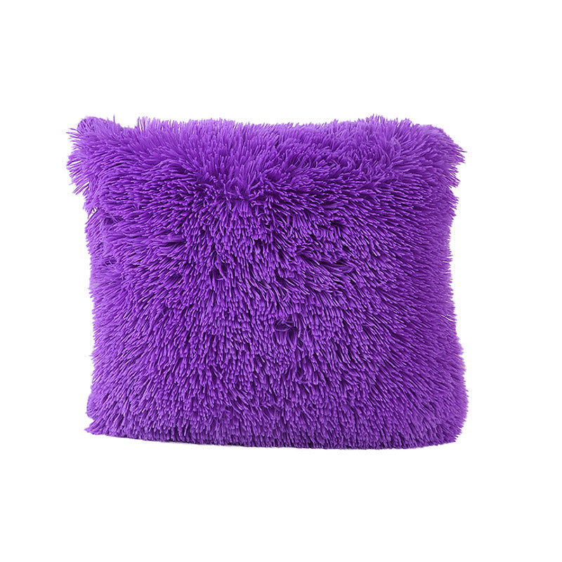 HKM-607699 Solid Color Sea Velvet Cushion Cover for Living Room and Bedroom, 43x43cm