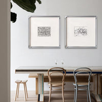 HKM-607827 Modern Abstract Black and White Decorative Canvas Painting - Multiple Sizes Available
