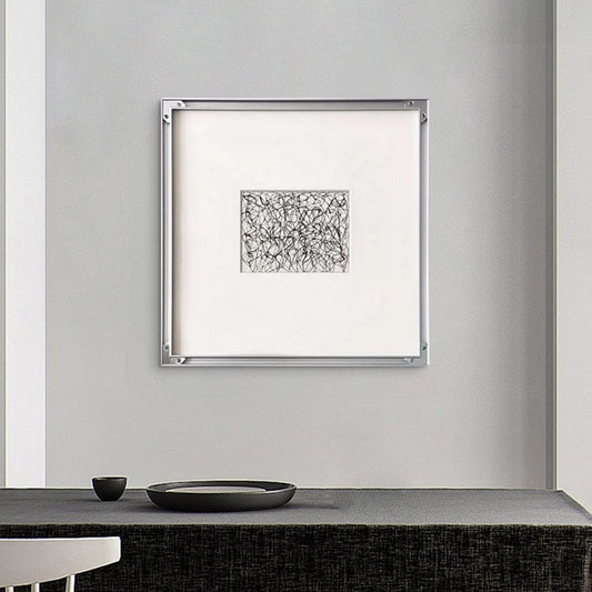HKM-607827 Modern Abstract Black and White Decorative Canvas Painting - Multiple Sizes Available