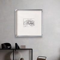 HKM-607827 Modern Abstract Black and White Decorative Canvas Painting - Multiple Sizes Available
