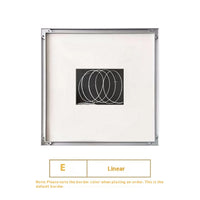 HKM-607827 Modern Abstract Black and White Decorative Canvas Painting - Multiple Sizes Available