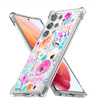 HKM-607827 TPU Floral Anti-Fall Case for iPhone XR with All-Inclusive Design