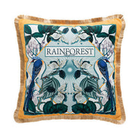 HKM-607955 Forest Bird Design Short Plush Pillowcase Set with Solid Color Reverse and Gold Beard Technology