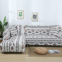 HKM-608211 Fashionable Stretch Print Sofa Cover - Polyester Fiber, Multiple Sizes Available
