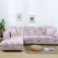 HKM-608211 Fashionable Stretch Print Sofa Cover - Polyester Fiber, Multiple Sizes Available