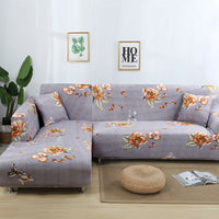 HKM-608211 Fashionable Stretch Print Sofa Cover - Polyester Fiber, Multiple Sizes Available