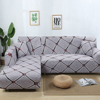HKM-608211 Fashionable Stretch Print Sofa Cover - Polyester Fiber, Multiple Sizes Available