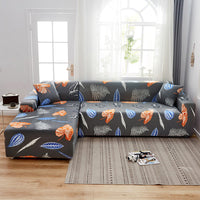HKM-608211 Fashionable Stretch Print Sofa Cover - Polyester Fiber, Multiple Sizes Available