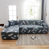 HKM-608211 Fashionable Stretch Print Sofa Cover - Polyester Fiber, Multiple Sizes Available