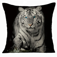 HKM-608275 Animal Print Linen Cushion Cover 45x45cm - European Classical Style