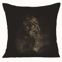 HKM-608275 Animal Print Linen Cushion Cover 45x45cm - European Classical Style
