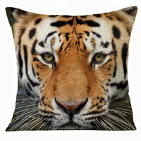 HKM-608275 Animal Print Linen Cushion Cover 45x45cm - European Classical Style