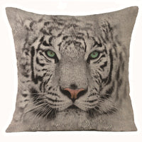 HKM-608275 Animal Print Linen Cushion Cover 45x45cm - European Classical Style