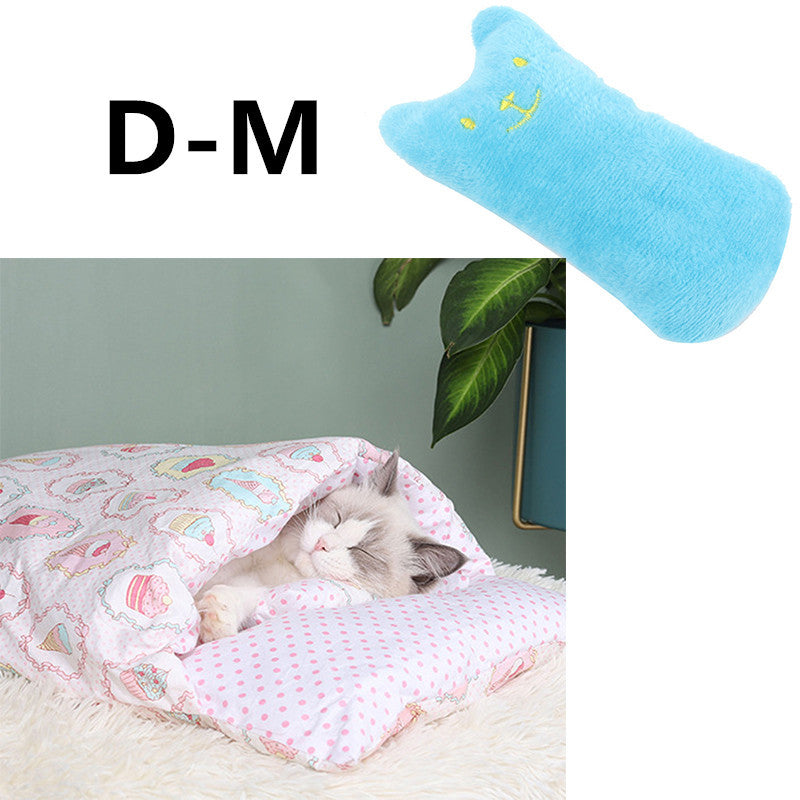 HKM-608275 Cat Litter Winter Warm Cat Closed Removable And Washable Quilt
