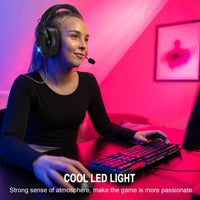 HKM-608403 Dual-Mode Over-Ear Bluetooth Headphones with Wireless Microphone for Gaming PCs and PS5
