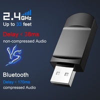 HKM-608403 Dual-Mode Over-Ear Bluetooth Headphones with Wireless Microphone for Gaming PCs and PS5
